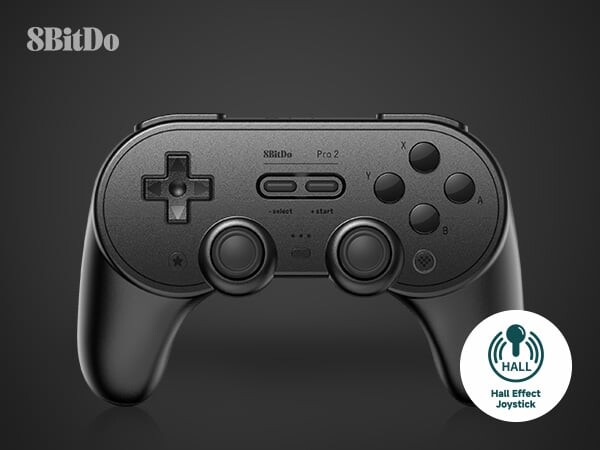 8Bitdo - Pro 2 - Controller Til Switch Pc Android Mac - Sort