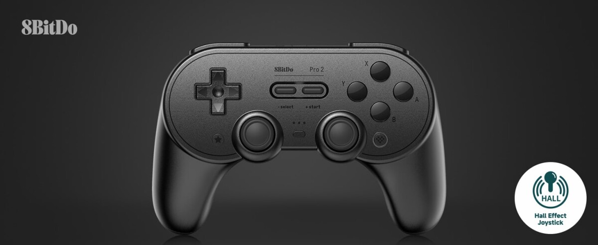 8Bitdo - Pro 2 - Controller Til Switch Pc Android Mac - Sort