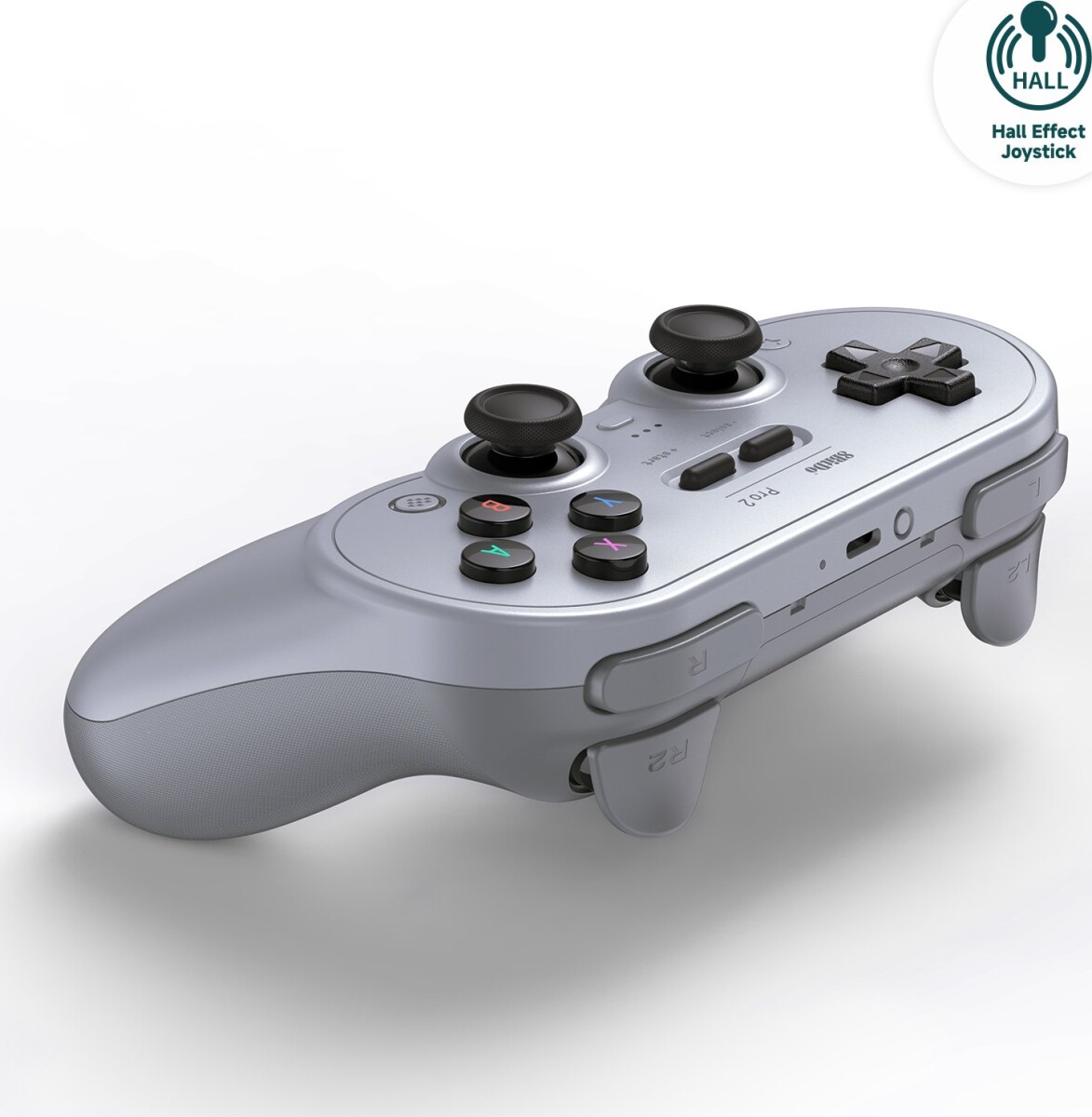 8Bitdo - Pro 2 - Controller Til Switch Pc Android Mac - Grå