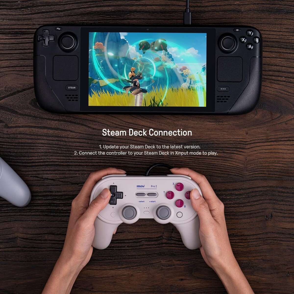 8Bitdo Pro2 Wired Gamepad Grey Ed