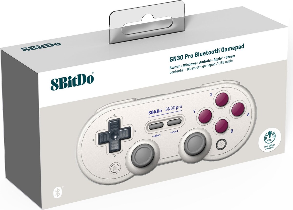8Bitdo - Sn30 Pro - Controller Til Switch Pc Mac Android - Classic