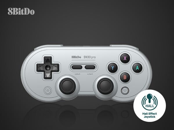 8Bitdo - Sn30 Pro - Controller Til Switch Pc Mac Android - Grå