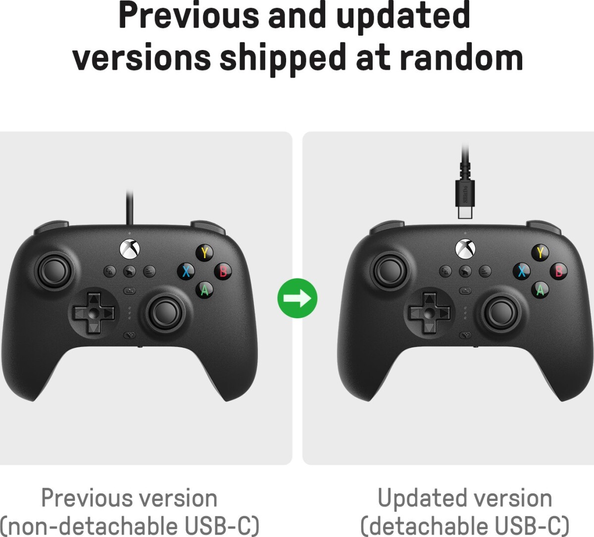 8Bitdo Ultimate Wired Controller For Xbox Hall Edblack