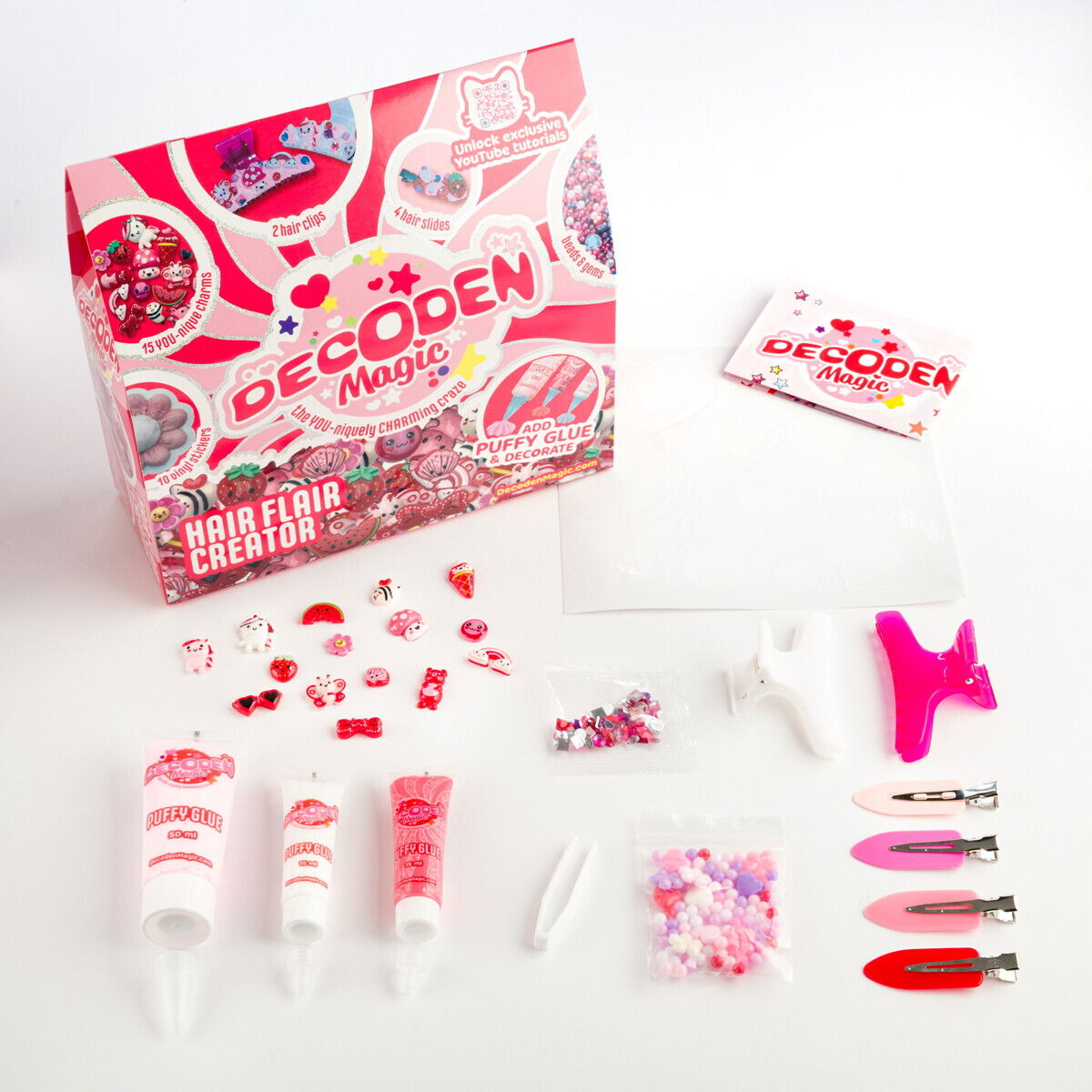 Decoden Magic - Hair Flair Creator - Diy Hårpynt Sæt Til Børn