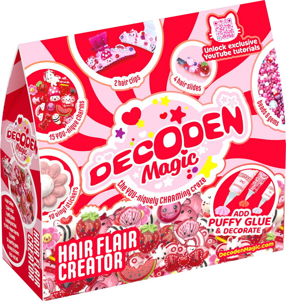 Decoden Magic - Hair Flair Creator - Diy Hårpynt Sæt Til Børn