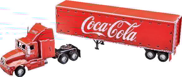 Revell 3D Puzzle - Coca Cola Lastbil Med Led - 128 Brikker - 58 Cm