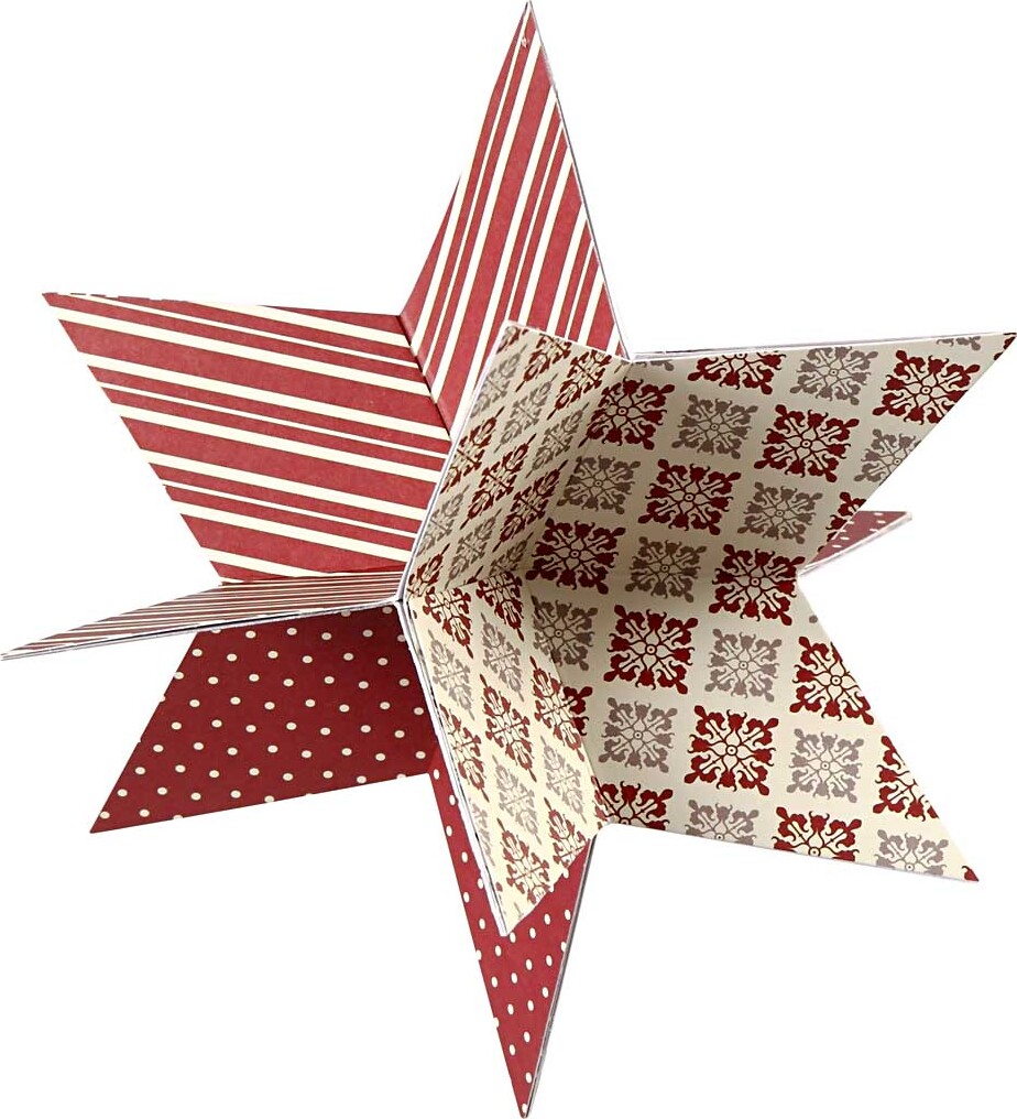 3D Stjerner - Ø 15 Cm - 300 G - 3 Stk