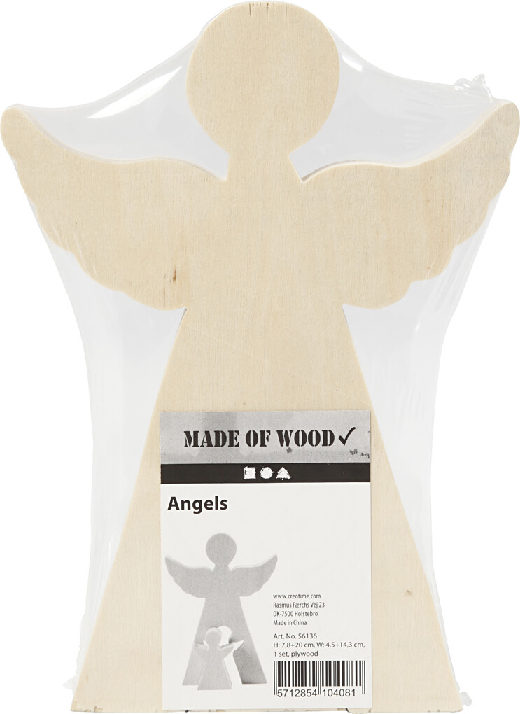 Engle Figurer I Træ