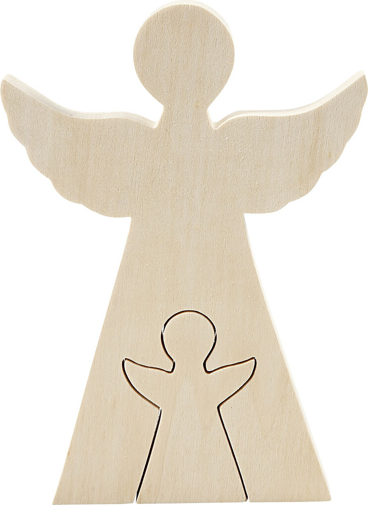 Engle Figurer I Træ