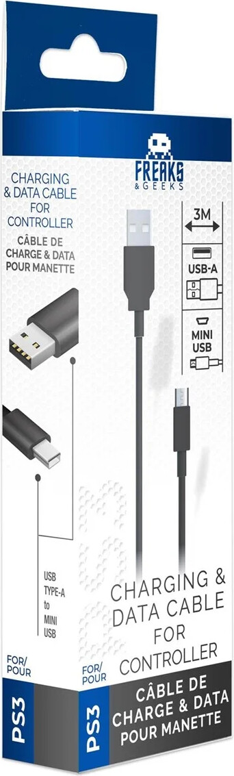 3M Charging Cable For Ps3 Gamepad