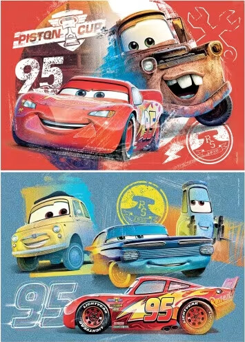 Køb Disney Puslespil - Biler - Super Color - 2X20 Brikker - Clementoni ...
