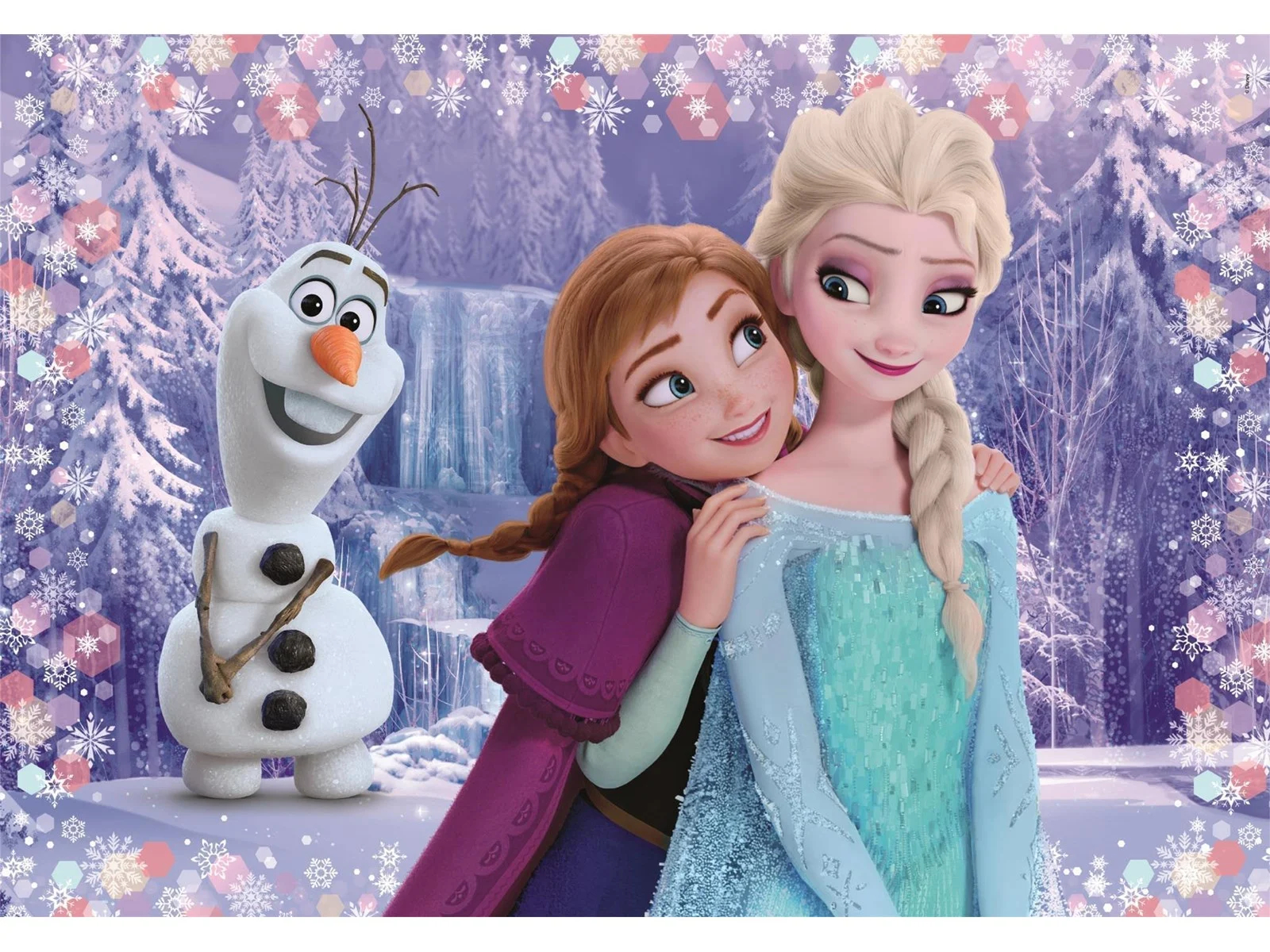Frost Puslespil - Disney - Super Color - 2X20 Brikker - Clementoni