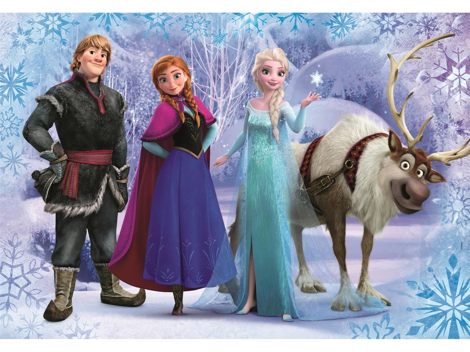 Frost Puslespil - Disney - Super Color - 2X20 Brikker - Clementoni