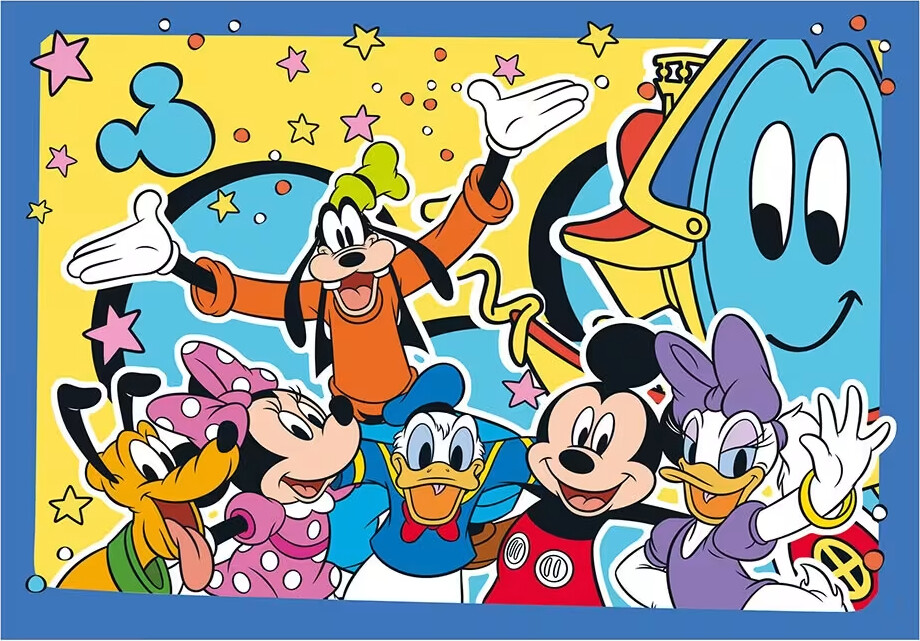 Mickey Mouse Puslespil - Super Color - Clementoni - 2X20 Brikker
