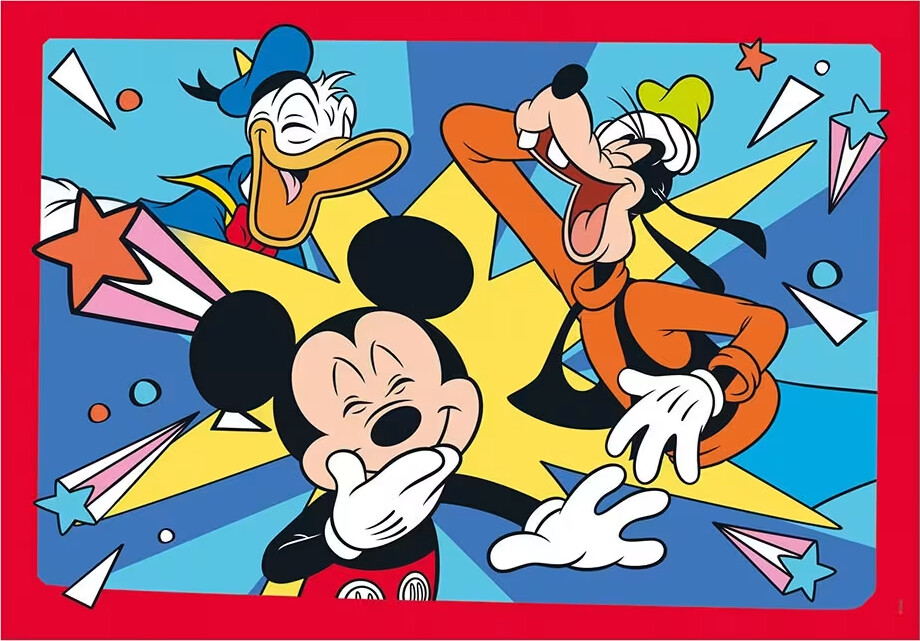 Mickey Mouse Puslespil - Super Color - Clementoni - 2X20 Brikker
