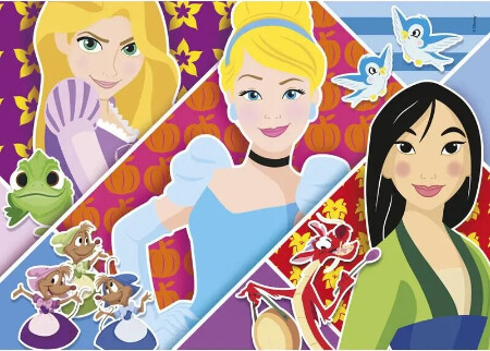 Køb Disney Princess Puslespil - Super Color - Clementoni - 2x20 Brikker ...