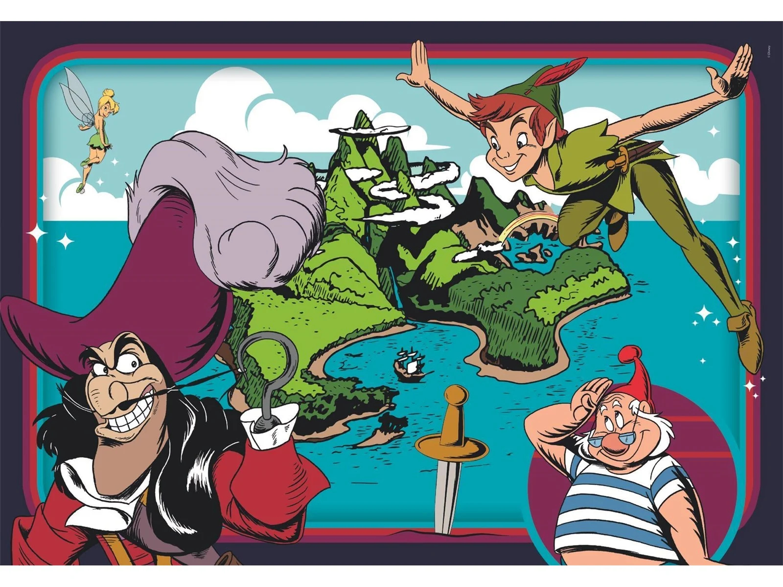 Disney Puslespil - Classics - Super Color - 2X60 Brikker - Clementoni