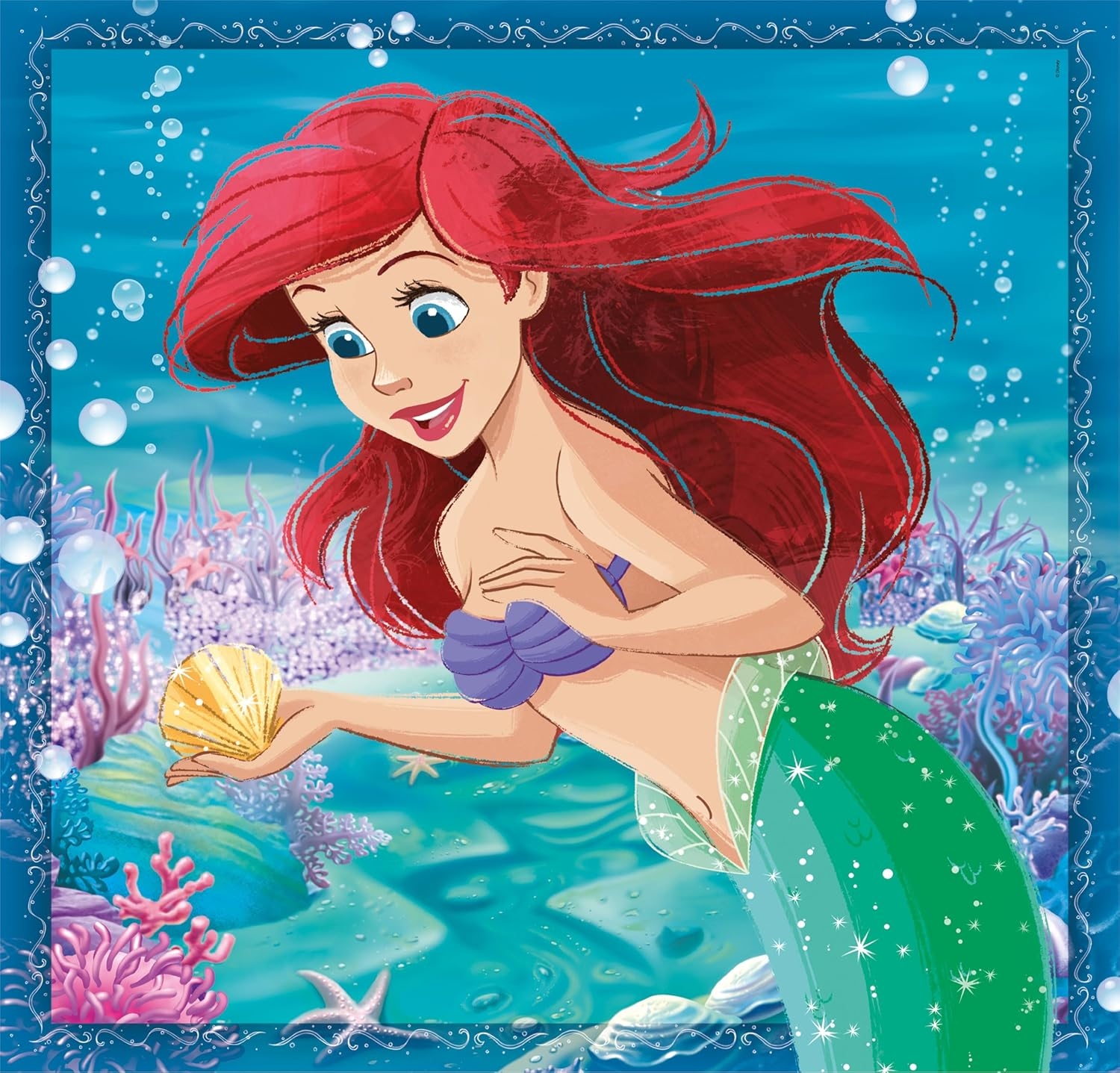 Disney Princess Puslespil - Color - 3X48 Brikker - Clementoni