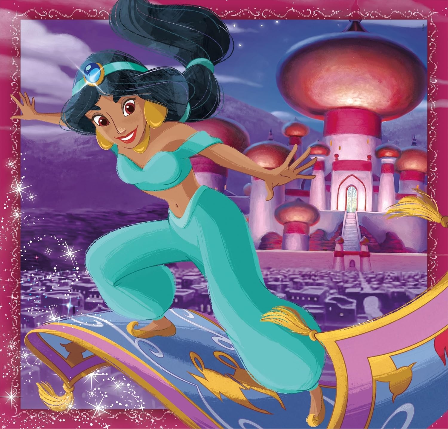 Disney Princess Puslespil - Color - 3X48 Brikker - Clementoni