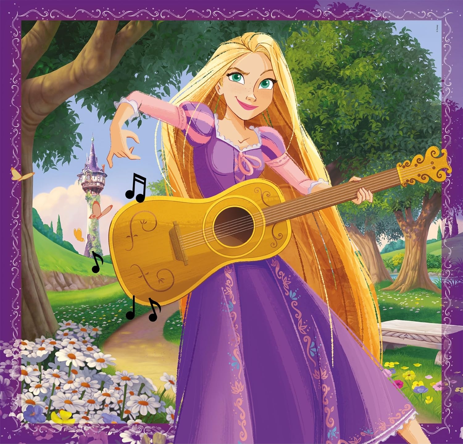 Disney Princess Puslespil - Color - 3X48 Brikker - Clementoni
