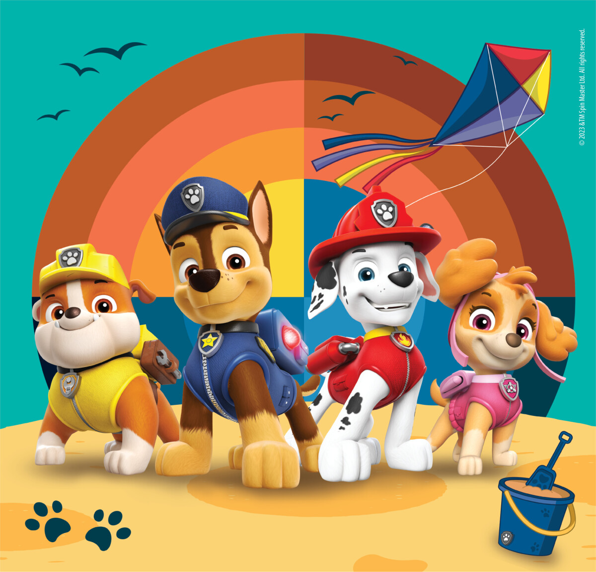 Paw Patrol Puslespil - Super Color - Clementoni - 3X48 Brikker