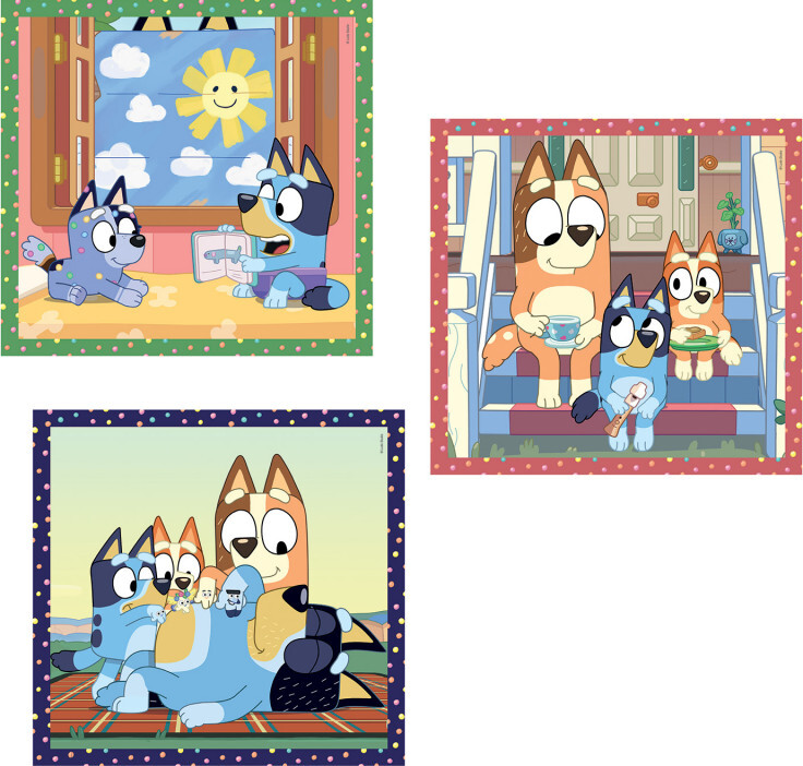 Bluey Puslespil - Super Color - 3X48 Brikker - Clementoni