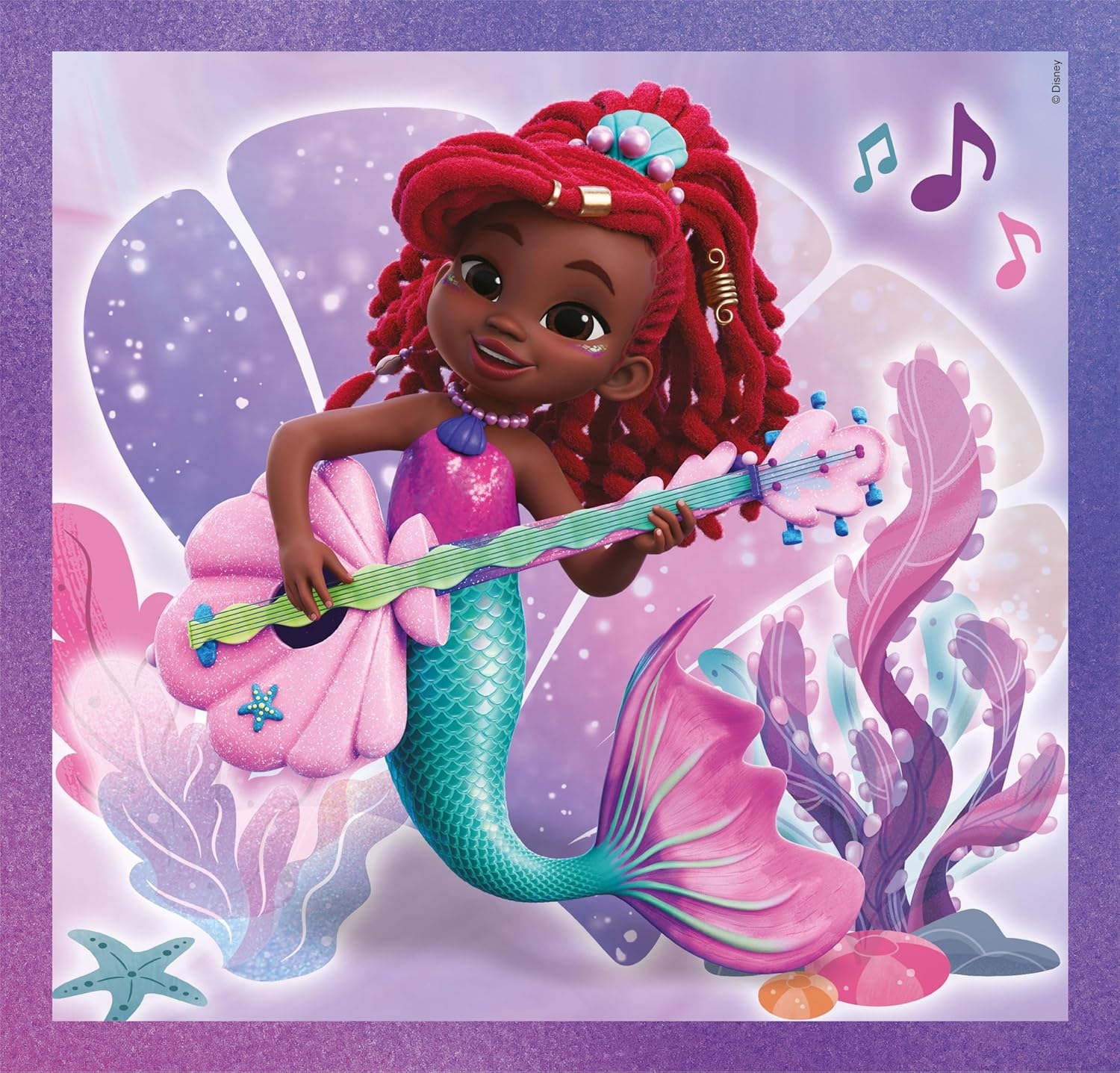 Clementoni Puslespil - Disney Ariel - Super Color - 3X48 Brikker