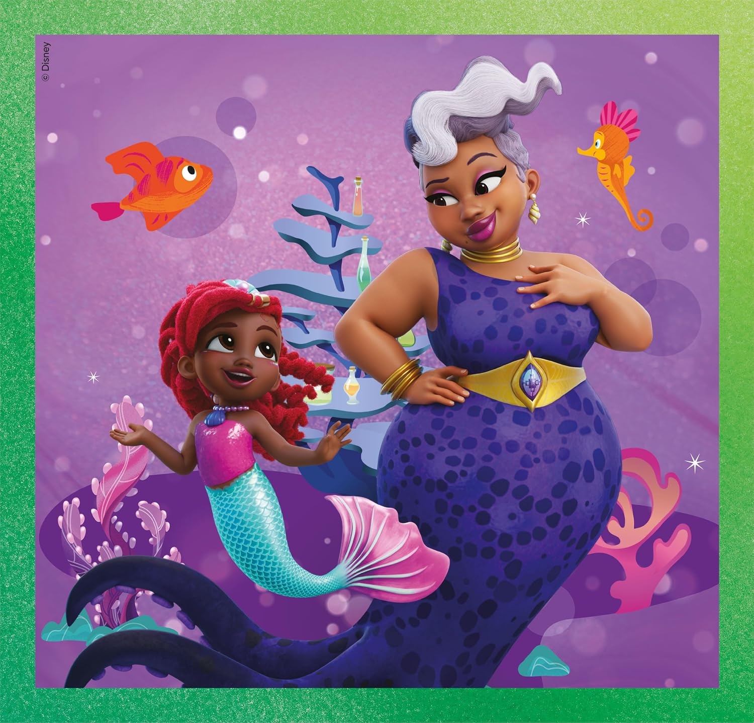 Clementoni Puslespil - Disney Ariel - Super Color - 3X48 Brikker