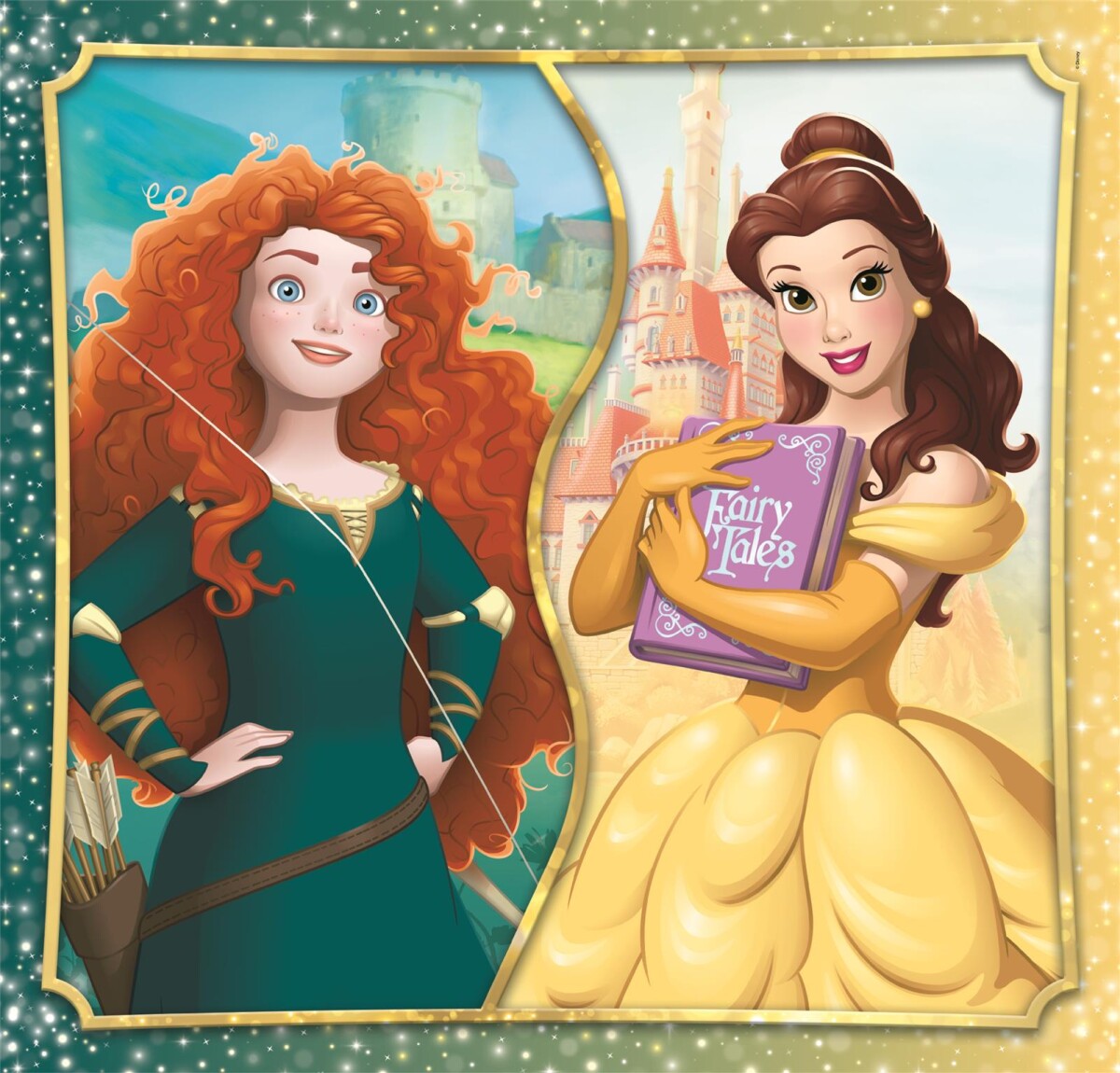 Disney Princess Puslespil - Color - 3X48 Brikker - Clementoni