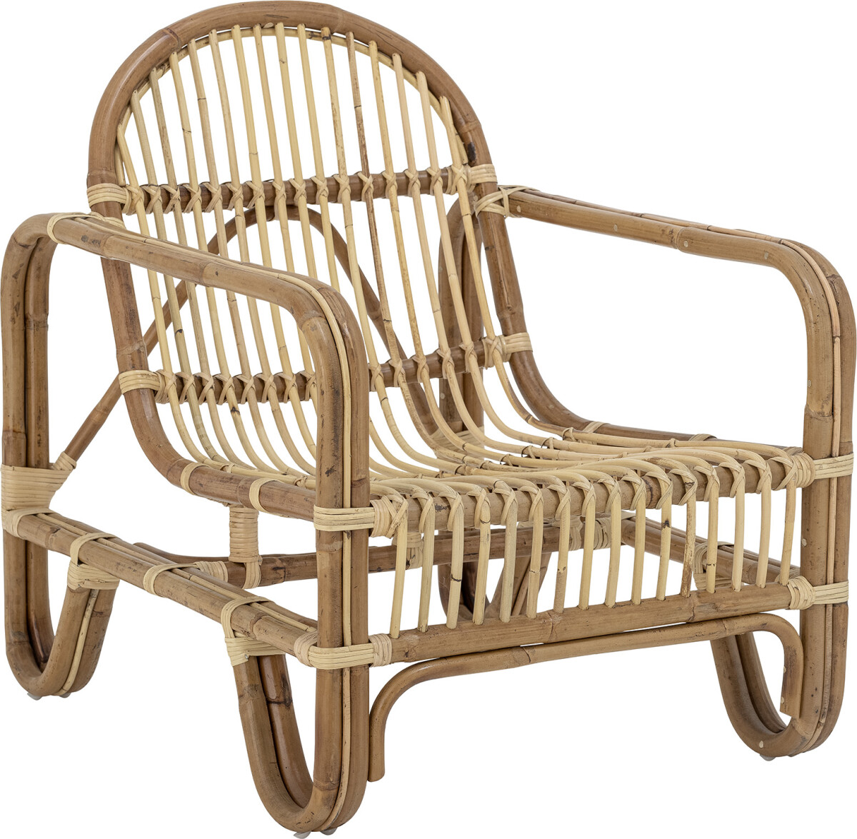 Bloomingville - Baal Loungestol - Natur - Rattan Flet