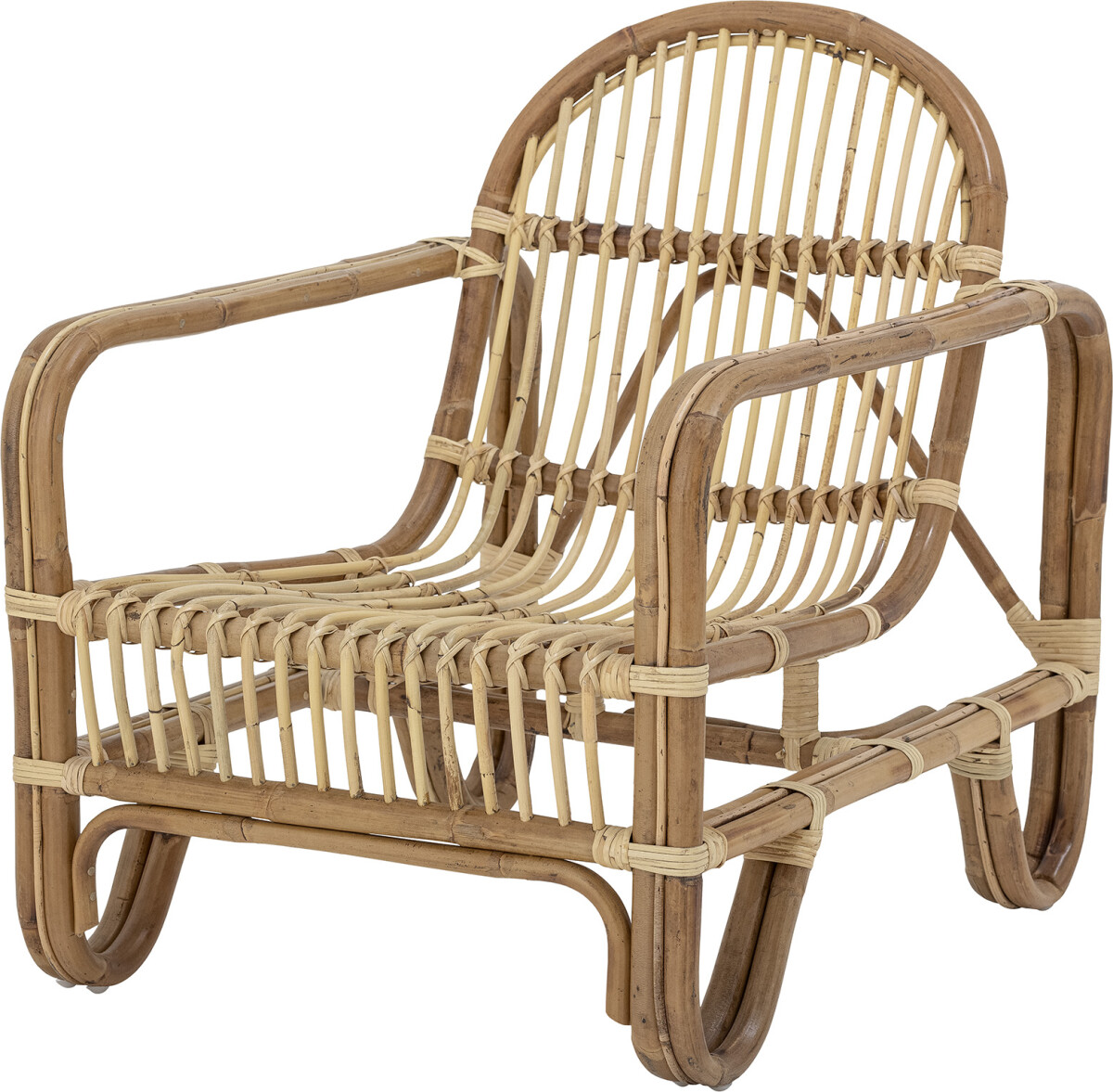 Bloomingville - Baal Loungestol - Natur - Rattan Flet