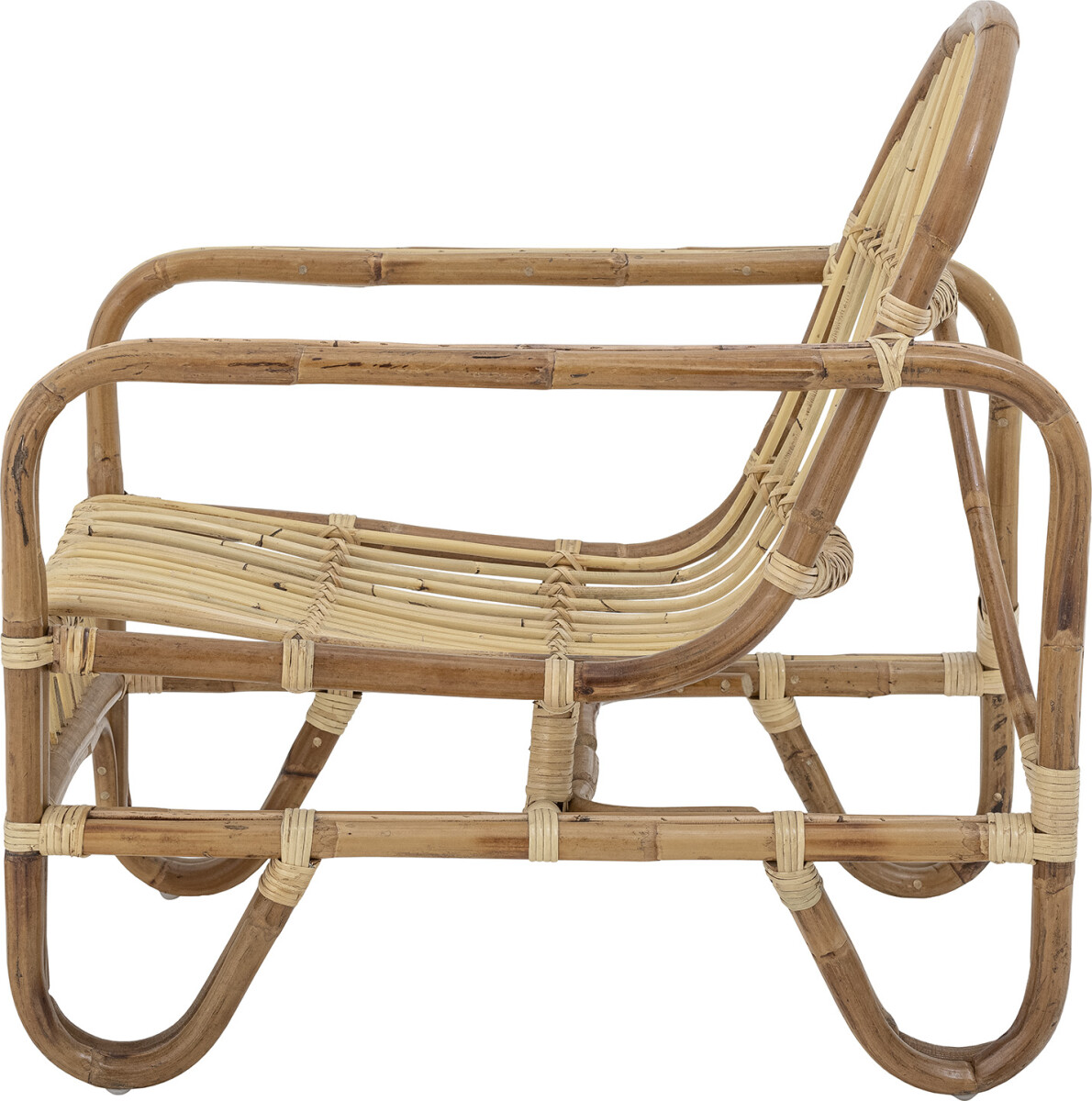 Bloomingville - Baal Loungestol - Natur - Rattan Flet