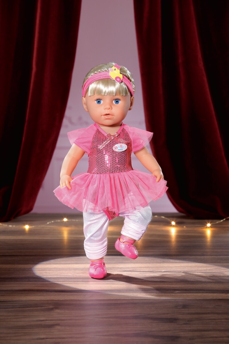Tenue De Ballerine Deluxe Pour Poupée Baby Born (jusqu'à 43 Cm) - Robe Tutu, Leggings, Chaussures Et Bandeau - À Partir De 3 Ans