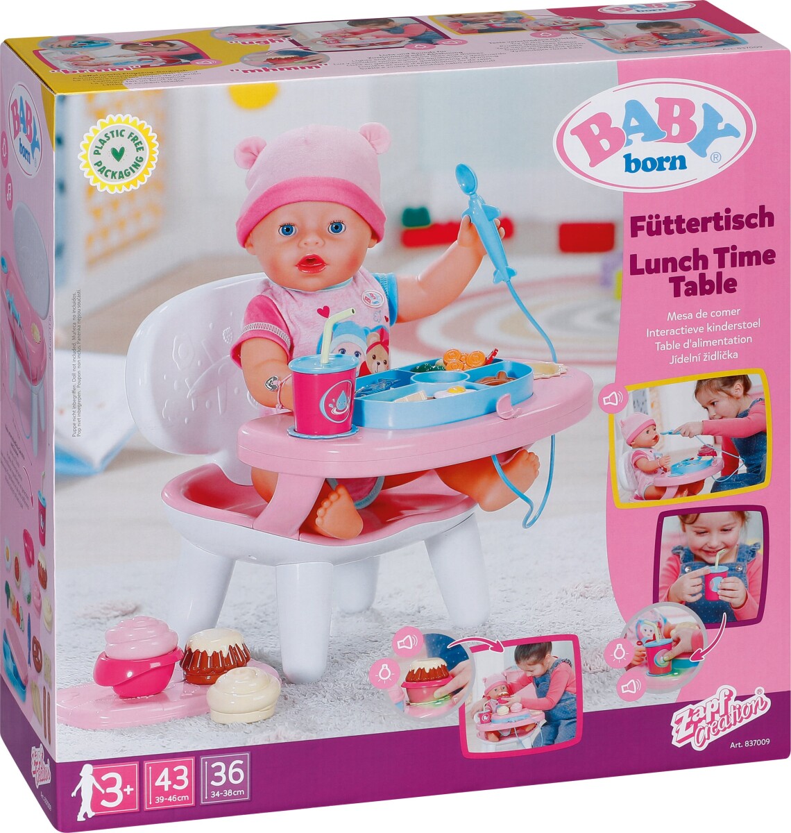 Baby Born - Frokosttid Bord Legesæt Til Dukke