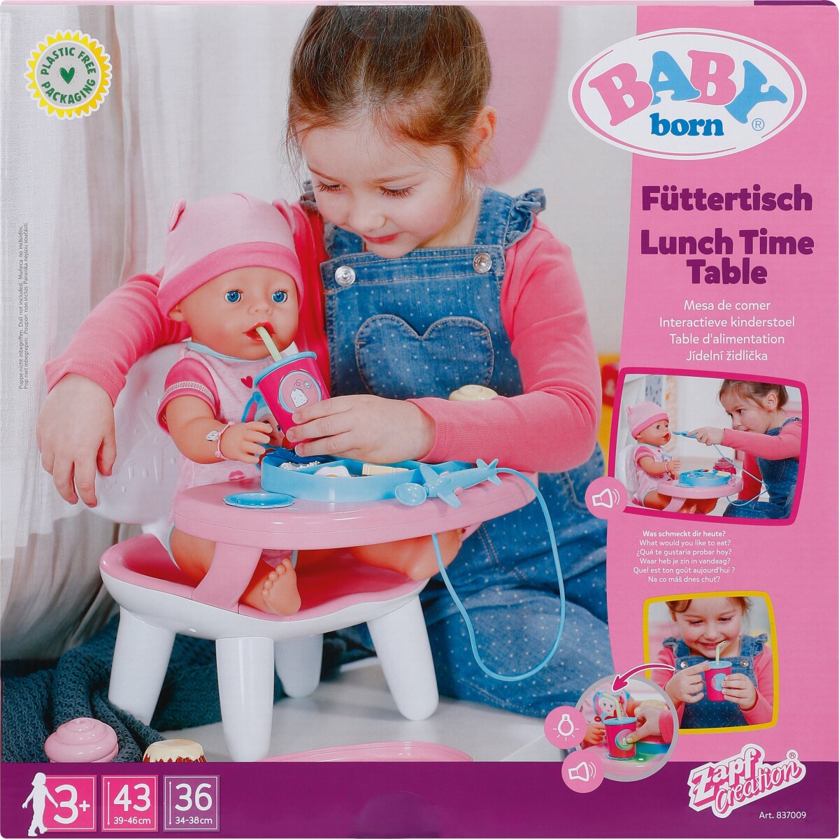 Baby Born - Frokosttid Bord Legesæt Til Dukke