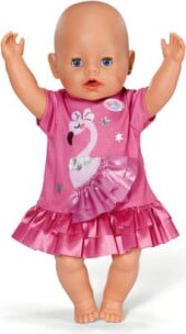 Baby Born - Kjole Med Flamingo 43 Cm