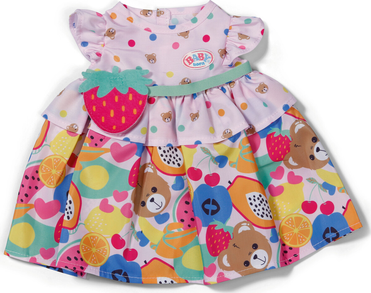 Baby Born - Kjole Med Frugter 43 Cm