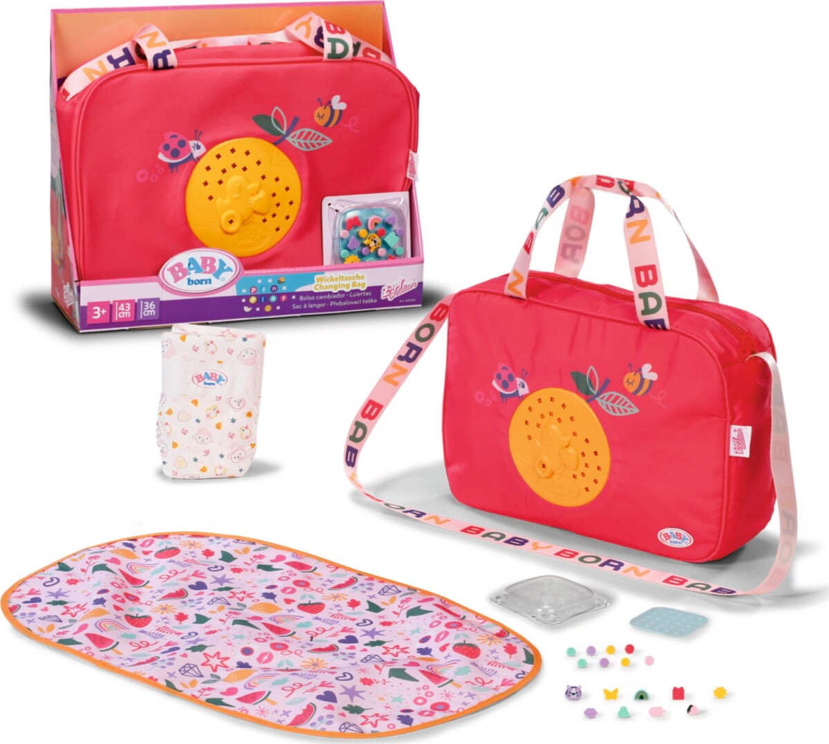 Baby Born - Pusletaske Med Pins Til Dukke