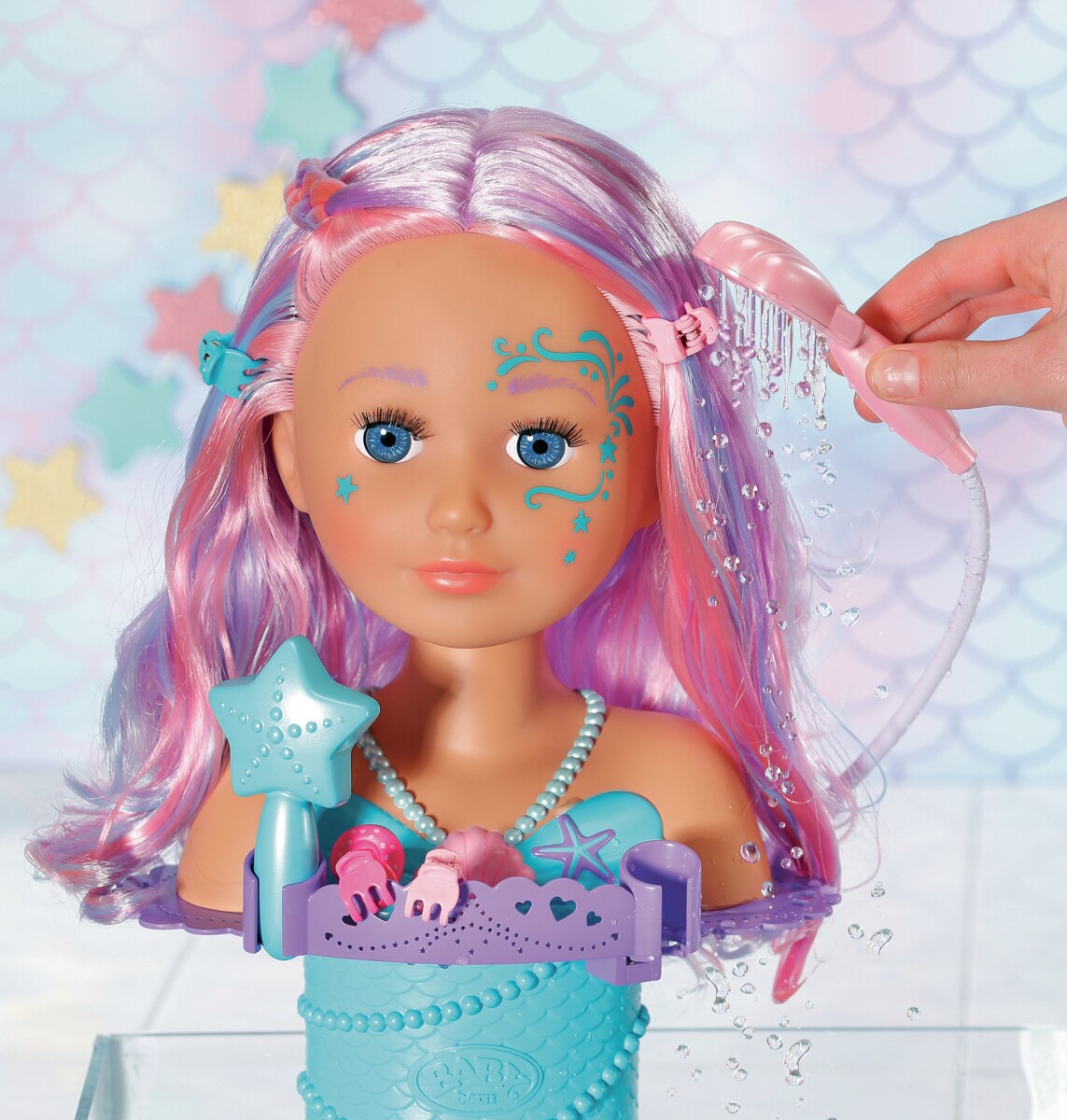 Babyborn - Frisørhoved Med Elektronisk Bruser