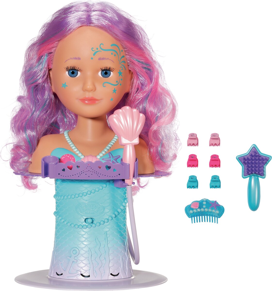 Babyborn - Frisørhoved Med Elektronisk Bruser