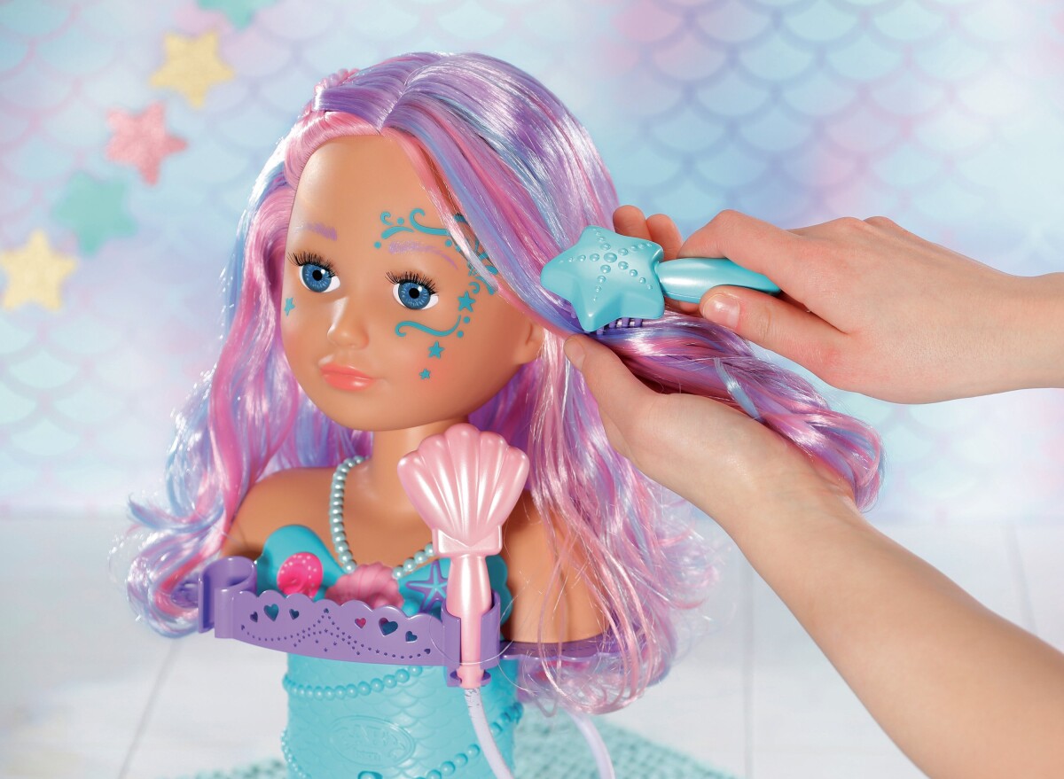 Babyborn - Frisørhoved Med Elektronisk Bruser