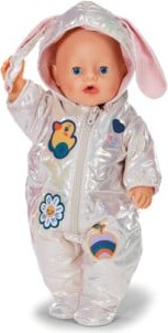 Baby Born - Vinterflyverdragt Til Dukke - Cremefarvet - 43 Cm