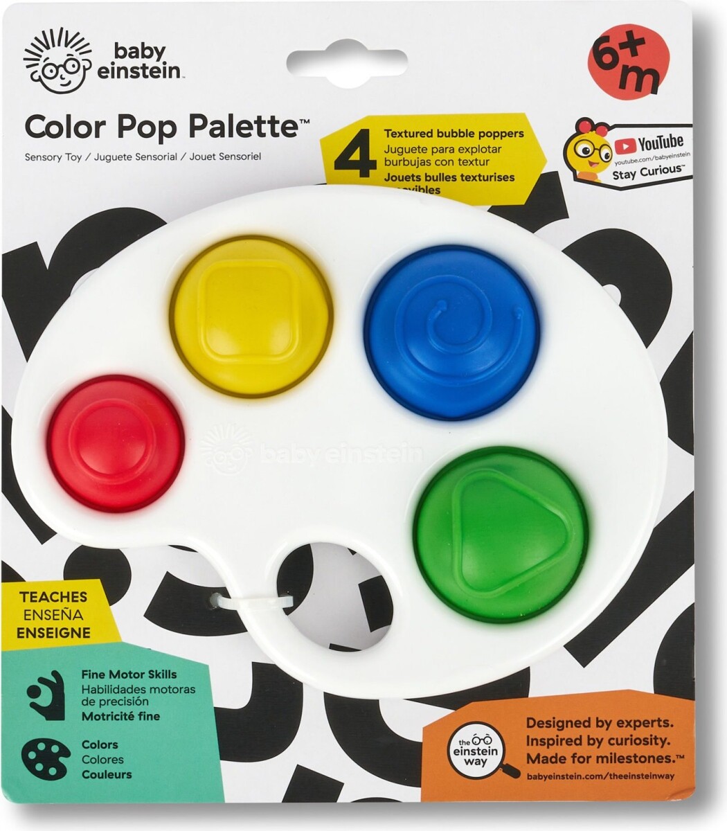 Baby Einstein - Pop It Sanselegetøj - Farve Palette