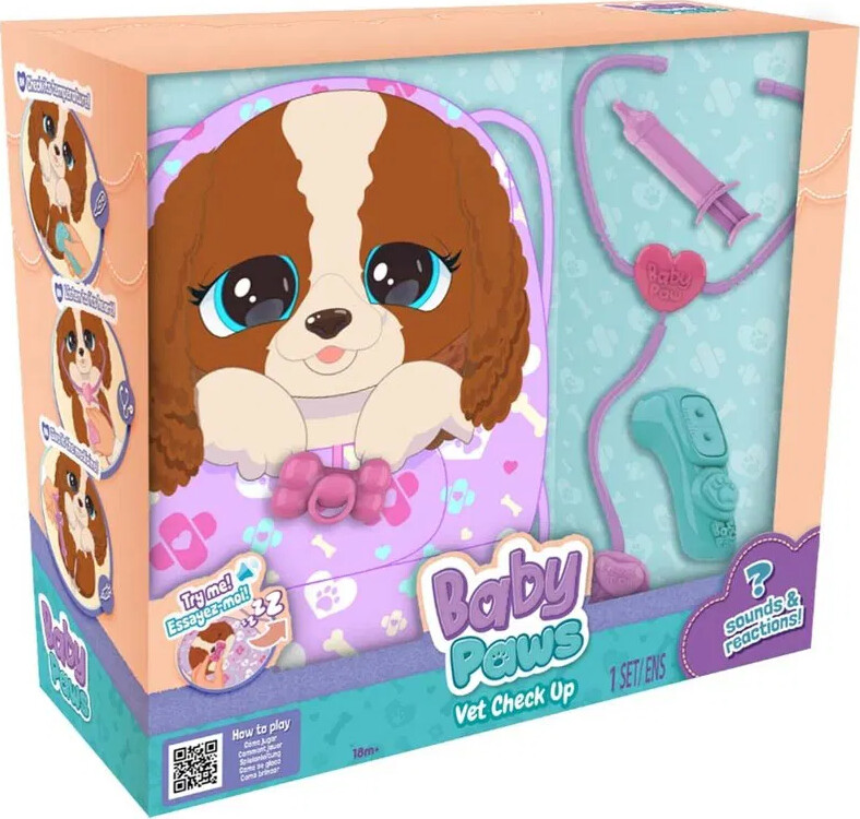 Baby Paws Interaktiv Hvalp - Dyrlægetjek