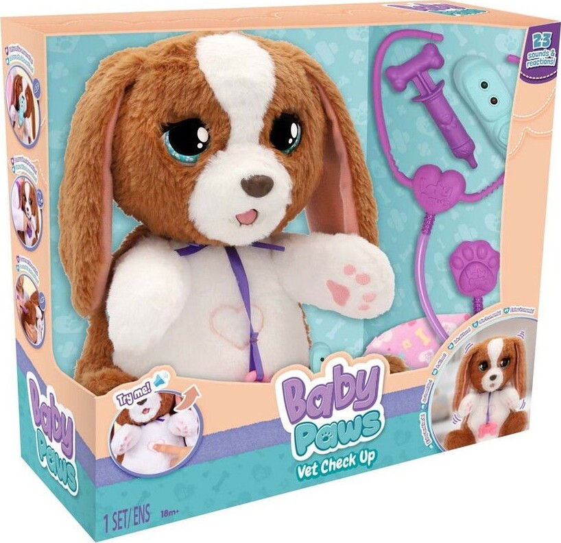 Baby Paws Interaktiv Hvalp - Dyrlægetjek