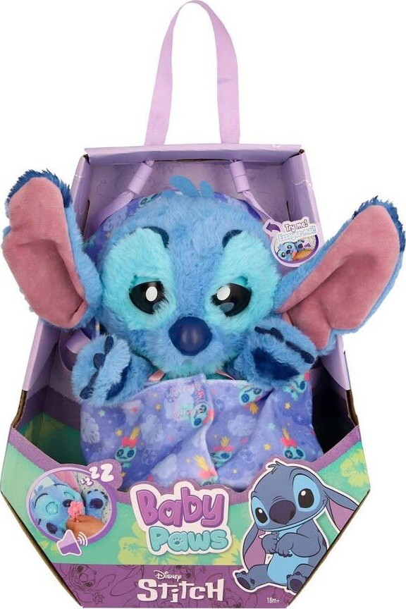 Baby Paws - Stitch - 24 Cm - Interaktiv Med Lyde Og Reaktioner