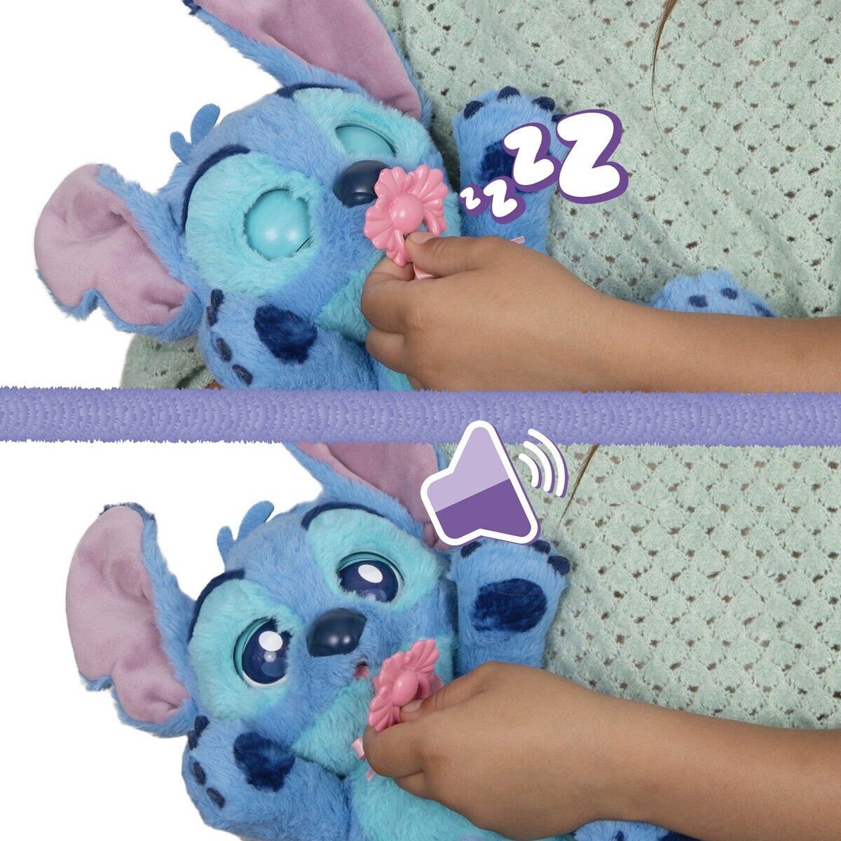 Baby Paws - Stitch - 24 Cm - Interaktiv Med Lyde Og Reaktioner
