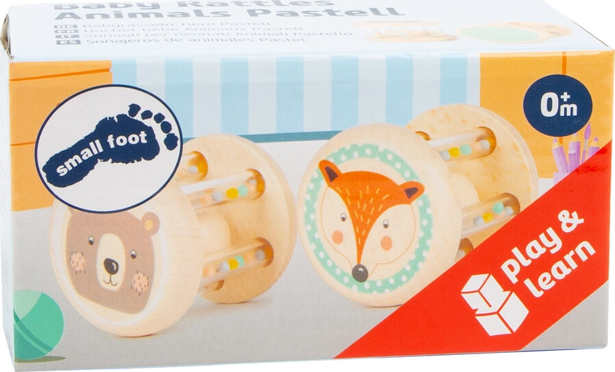 Babyrangler Med Dyr - Træ - 2 Stk - Small Foot