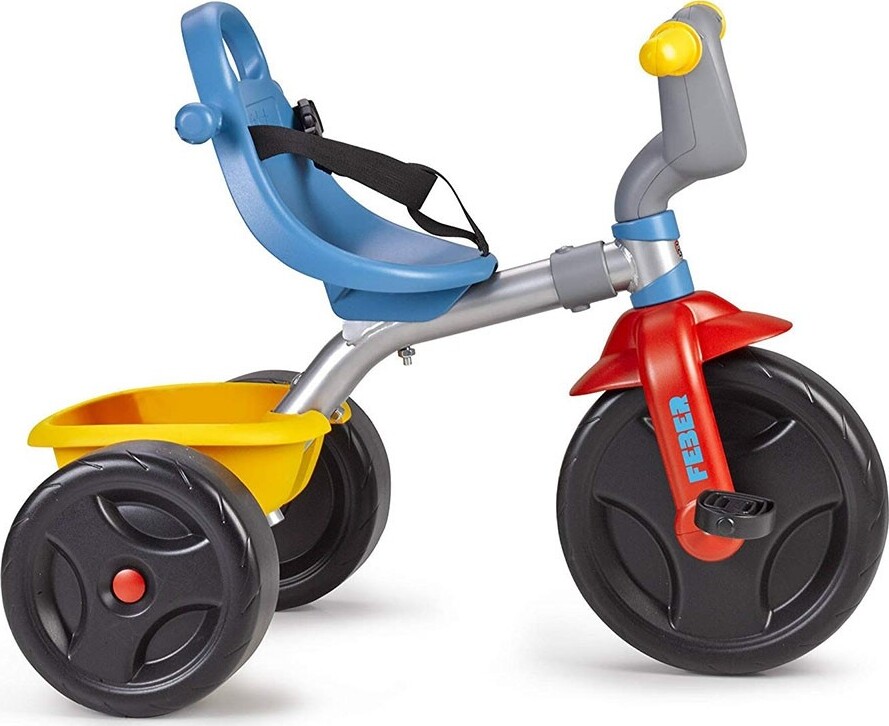 Trehjulet Cykel Med Lad Sele Og Stang Til Børn - Flerfarvet