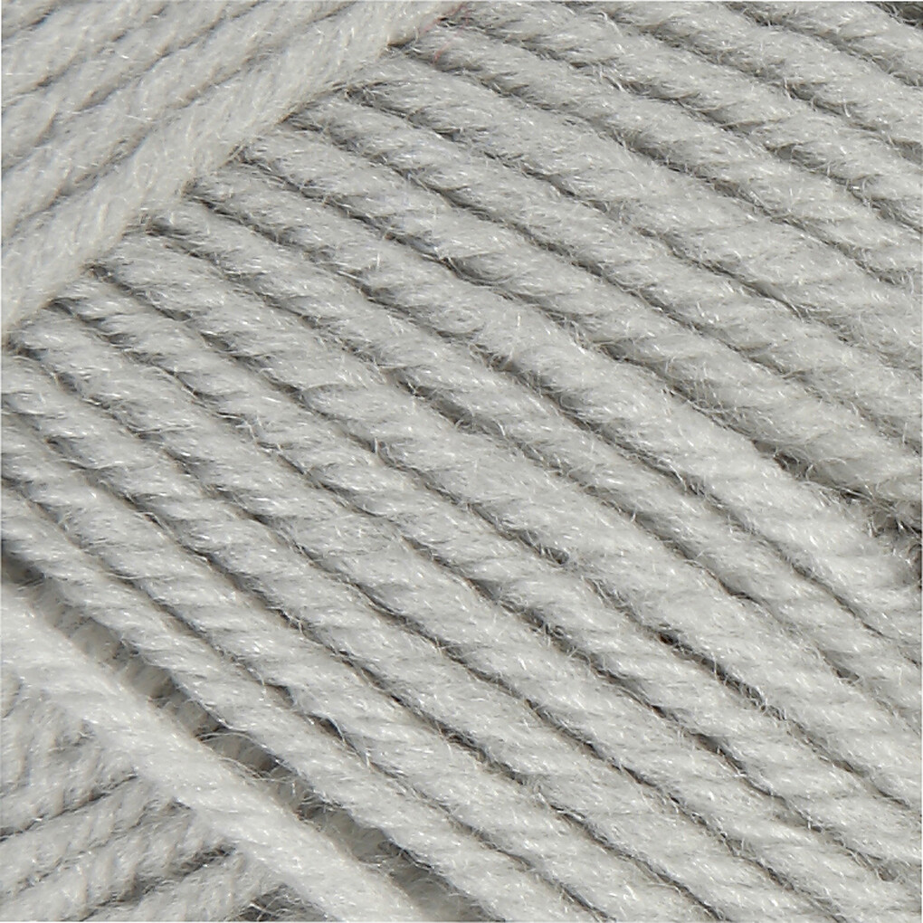 Babygarn - Blødt - L 172 M - Lys Grå - 50 G